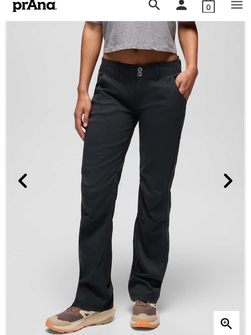 Prana grey hiking mid rise Performance Pants